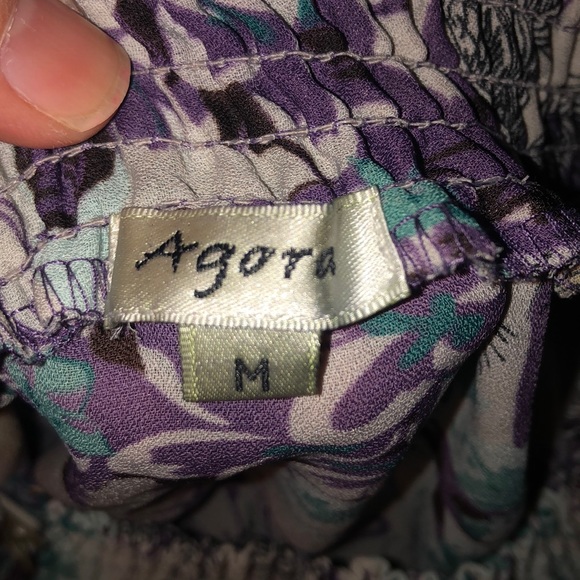 Agora Tie Waist Floral Tops Bundle of 2 - Picture 7 of 16